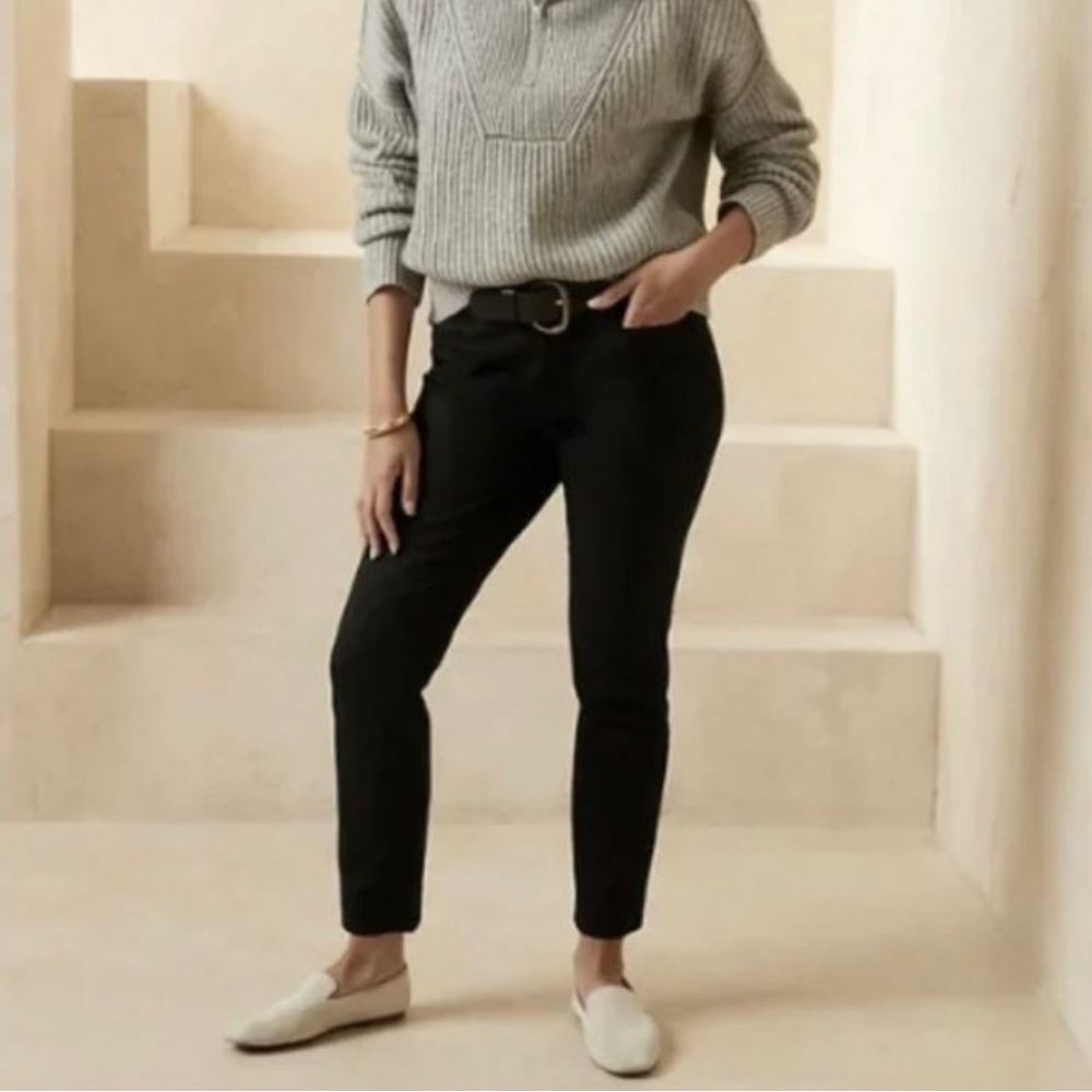 NEW Banana Republic Black Sloan Curvy Fit